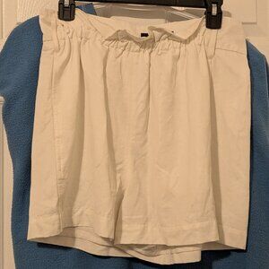 On Twelfth paper bag/elastic front waist lined shorts size medium